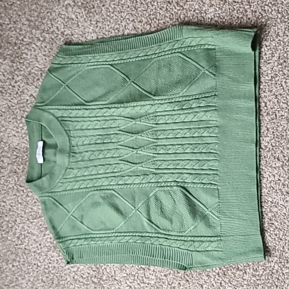 Green sweater vest one size